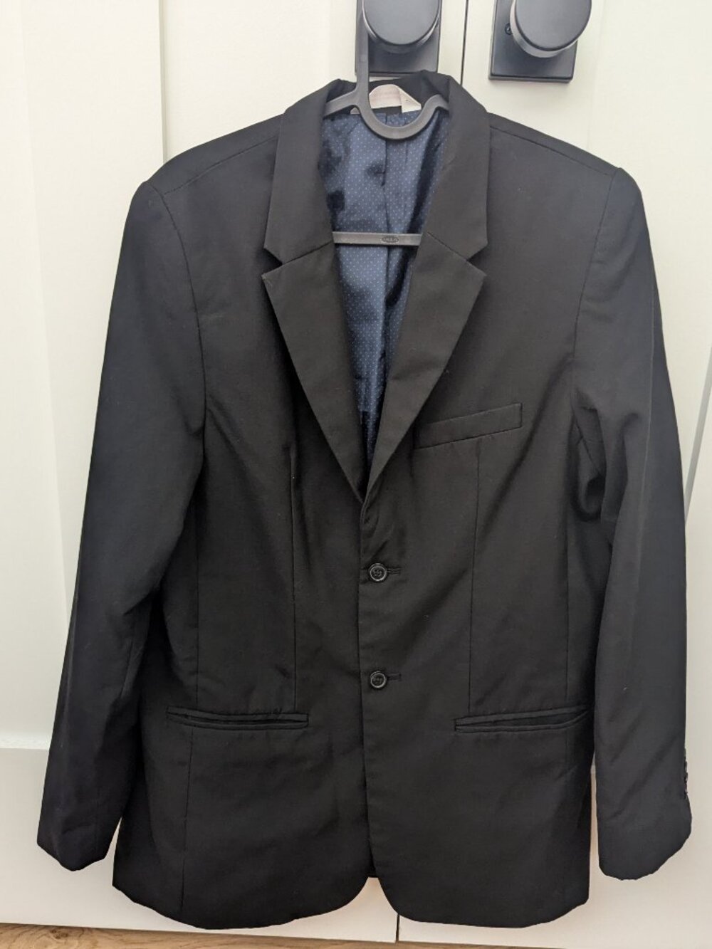 Cat & Jack Boys Dark Gray/Black Suit Jacket Blazer Size 16 Husky